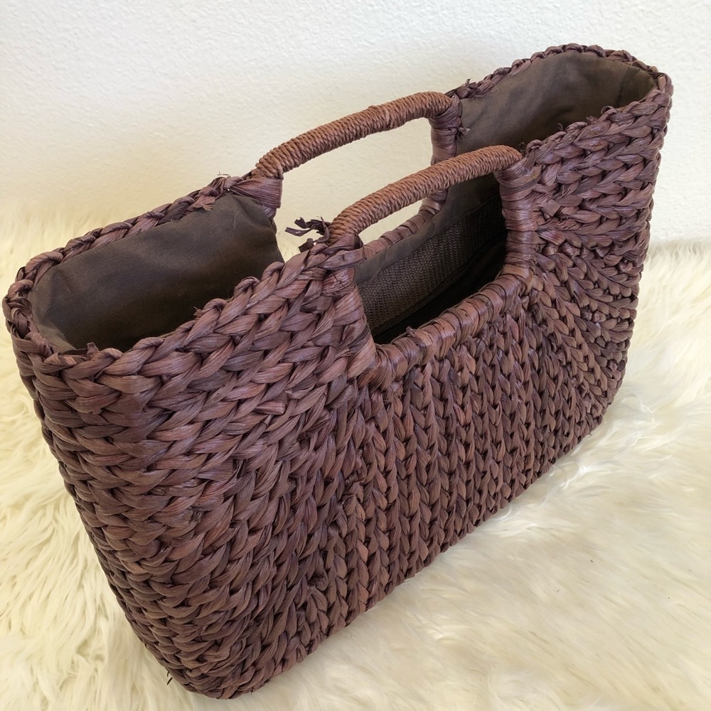Basket Bag - Brown - Picture 1 of 8